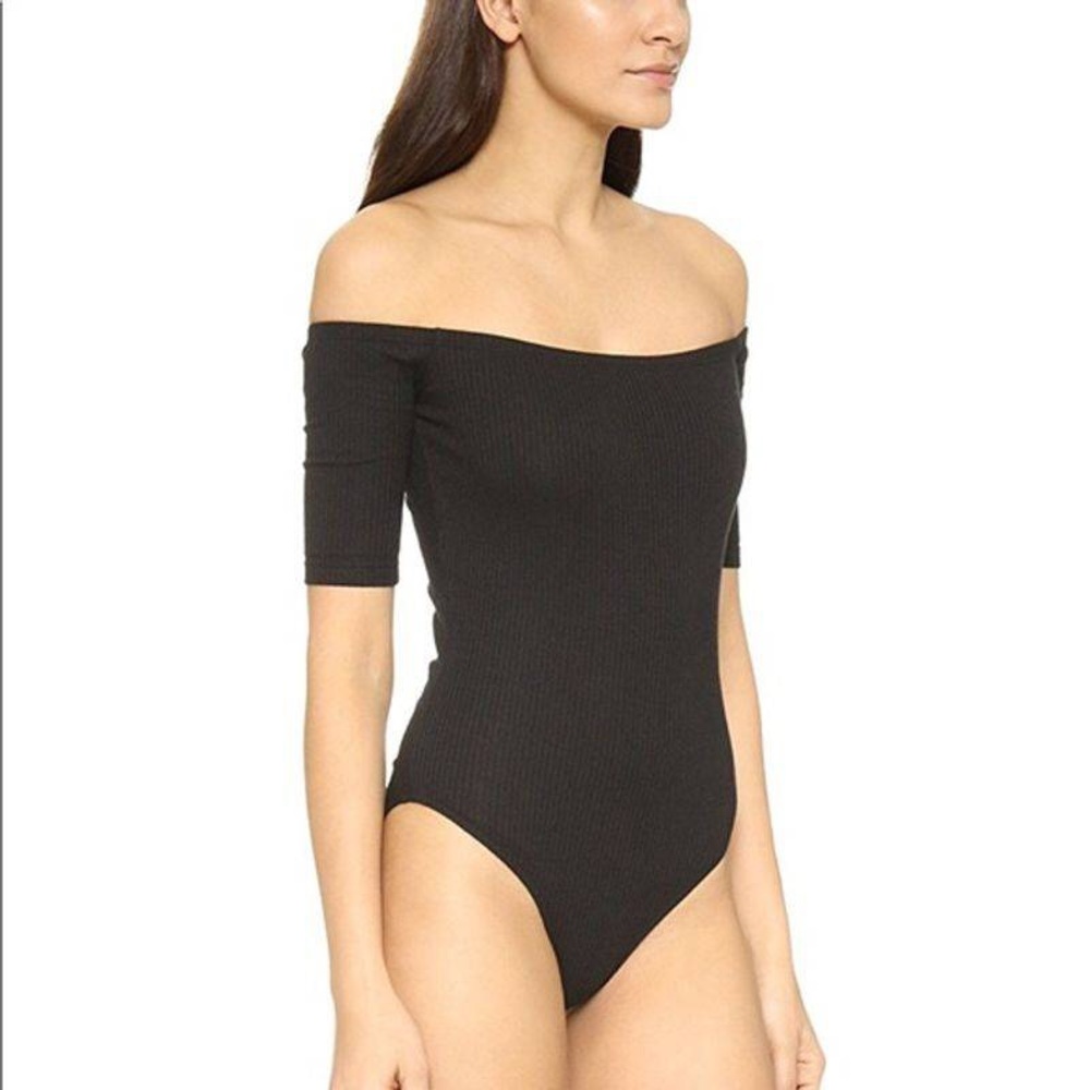 Capulet off the shoulder ripped bodysuit